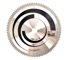 BOSCH Multi Material 2608640453 / Pilový kotouč univerzální pro pokosové pily / 305x30 mm / Šířka řezu 3.2 mm / 96 zubů  / doprodej
