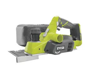 Ryobi R18PL-0 ONE+ / Aku Hoblík / 18V / šířka drážky 82 mm / Hloubka úběru 0-3 mm / 11 000 ot-min / bez Aku