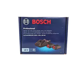 BOSCH 1600A01BA3 / Startovací sada / 2x ProCORE18V 4.0Ah + GAL 18V-40