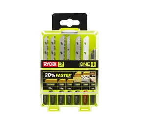Ryobi RAK10JSBMP / 10 dílná sada pilových plátků pro přímočarou pilu / dřevo / trubky / kov / žula / dlažba