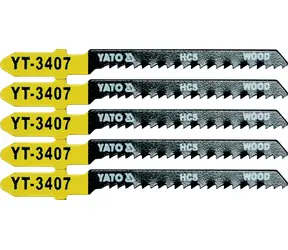 YATO List pilový do přímočaré pily 75 mm na dřevo TPI13 5 ks