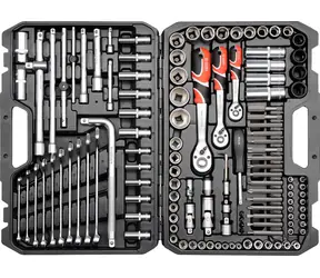 YATO Gola sada 1|2" & 3|8" & 1|4" + příslušenství 128 ks