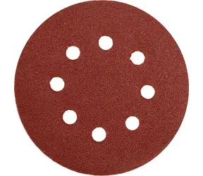 YATO Brusný papír 125 mm P150 s otvory 5 ks suchý zip