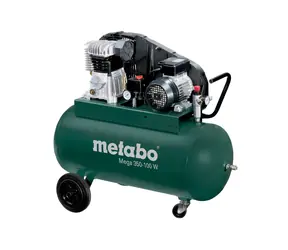 Metabo Mega 350-100 W / Kompresor / 2200W / Tlak 10 bar / 1.350 ot-min / Nádoba 90 l / Sací výkon 320 l-min