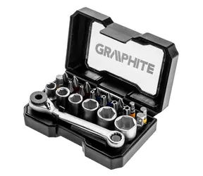 Graphite 56H610 Sada nástrčných klíčů 1|4" s ráčnou / 24 ks