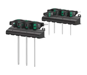 WERA 467|7 TORX HF Set 1 / sada šroubováků TORX s příčnou rukojetí a přidržovací funkcí