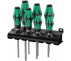 WERA 367|7 TORX HF / Sada šroubováků Kraftform Plus s přidržovací funkcí + stojánek