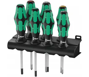 WERA 335|350|367|7 Sada šroubováků se stojánkem Kraftform Plus Lasertip + stojánek