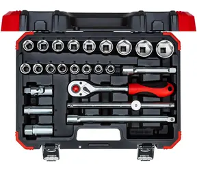 GEDORE RED R69003024 - Sada nástrčných klíčů / 1|2" / chrom-vanadová ocel / 24 ks