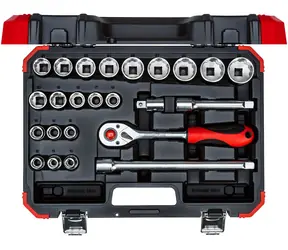 GEDORE RED R69013024 - Sada nástrčných klíčů / 1|2" / chrom-vanadová ocel / 24 ks