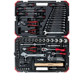 GEDORE 3300063 - Sada nářadí a nástrčných klíčů / 1|4 "+ 1|2" / 100 ks
