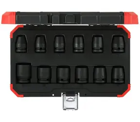 GEDORE RED R63003012 - Sada vložek silového zástrčného klíče / 1|2" / 10mm - 24mm / chrom-molybdenová ocel / 12 ks