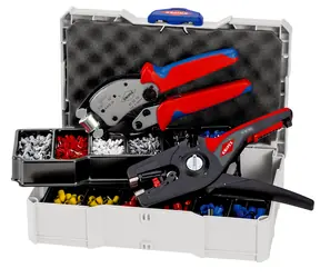 Knipex 979014 Lisovací sortiment pro dutinky + kleště pro lisování kabelových koncovek