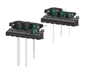 WERA 454|7 HF Set 1 / sada šroubováků Hex-Plus s příčnou rukojetí a přidržovací funkcí / doprodej