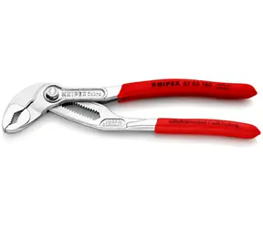 Knipex Cobra 87 03 180 Kleště na vodní čerpadla Hightech 180mm / 18 pozic / palcové trubky: 1 1|2" / matice: 36mm 