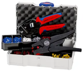 Knipex 97 90 16  Lisovací kleště + Lisovací sortiment pro dutinky
