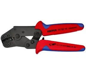 Knipex 97 52 14 Lisovací kleště krátký tvar 195mm / 0.10 - 1.5mm2 / AWG 27-16 / Hnízd: 4