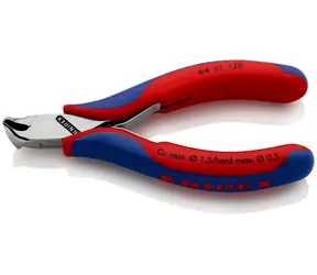 Knipex 64 42 115 Čelní štípací kleště se šikmými břity pro elektroniku 115mm / 27°