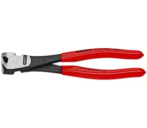 Knipex 67 01 160 Silové čelní štípací kleště 160mm  / drát měkký:4.5mm / polotvrdý:3.4mm / tvrdý :2.5mm / strunový: 2mm