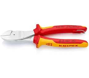 Knipex 74 06 200 T Silové boční štípací kleště VDE s připevňovacím okem 200mm / polotvrdý: 4.2mm / tvrdý: 3mm 
