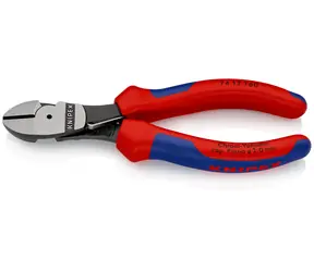 Knipex 74 12 180 Silové boční štípací kleště 180mm / polotvrdý: 3.8mm / tvrdý: 2.7mm / strunový: 2.2mm