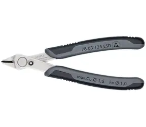 Knipex Electronic Super Knips 78 03 125 ESD Boční štípací kleště ESD 125mm / měkký: 0.2 - 1.6mm / polotvrdý:1mm