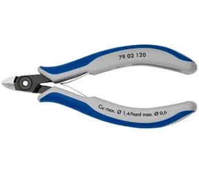 Knipex 79 02 125 Přesné boční štípací kleště na elektroniku 125mm / měkký: 1.7mm / polotvrdý:1.3mm / tvrdý:0.7mm