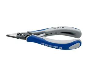 Knipex 34 12 130 Přesné přidržovací kleště na elektroniku - ploché 135mm / délka čelistí:21.9mm