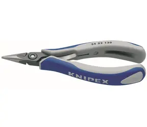 Knipex 34 22 130 Přesné přidržovací kleště na elektroniku - půlkulaté 135mm / délka čelistí:22.7mm