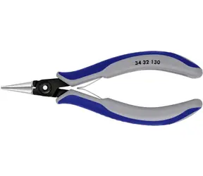 Knipex 34 32 130 Přesné přidržovací kleště na elektroniku - kulaté 135mm / délka čelistí:23.7mm