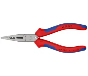 Knipex 13 05 160 Elektrikářské kleště 160mm / polotvrdý: 2.5mm / tvrdý: 1.6mm / 0.5 - 0.75 | 1.5 | 2.5 mm2