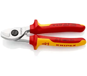Knipex 95 16 165 T Kabelové nůžky VDE s připevňovacím okem 165mm / 15mm / 50mm2 / AWG 1|0