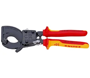 Knipex 95 36 250 Kleště na kabely VDE (Princip rohatky se západkou) 250mm / 32mm / 240mm2 / MCM 500