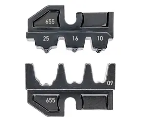 Knipex 97 49 09 Lisovací profil pro dutinky / 10 & 16 & 25mm2 / AWG 7 | 5 | 3 / hnizd: 3