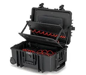Knipex 00 21 37 LE Kufr na nářadí „Robust45 Move“ s integrovanými kolečky a teleskopickým držadlem prázdný