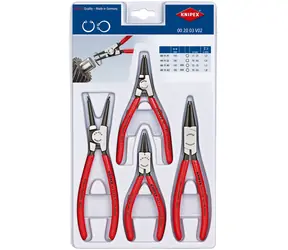 Knipex 00 20 03 V02 Sada kleští na pojistné kroužky 4-dílná