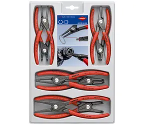 Knipex 00 20 04 SB Sada precizních kleští na pojistné kroužky 8-dílná