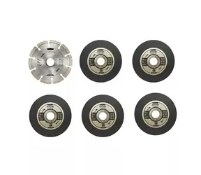 Ryobi RAK6AGD125 sada do 125mm úhlové brusky / 3 ks / do 125mm/ 5x brusný kotouč / 1x diamantový kotouč