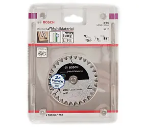 BOSCH Standard for Multi Material 2608837752 / Pilový kotouč / 85 mm / Šířka řezu 1.5 mm / 15mm / 30 zubů
