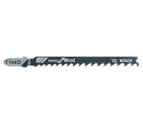 BOSCH 2608630040 / Pilový plátek do kmitací pily T 144 D / HCS / délka: 100 mm / Rozteč zubů: 4-5.2 mm / 5ks