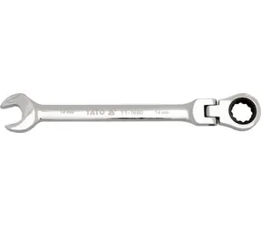 YATO Klíč očkoplochý ráčnový 8 mm s kloubem / Délka 140 mm