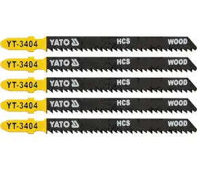 YATO YT-3404 / List pilový do přímočaré pily na dřevo / 100 mm / TPI10 / 5 ks