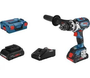 BOSCH GSB 18V-110 C - 2x 4.0 Ah / Aku kombi šroubovák / 18V / 13mm sklíčidlo / 2100 ot-min / 2 x 4.0 Ah 