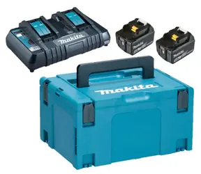 Makita Energy Kit 197629-2 / 2x aku BL1850B / 1x nabíječka DC18RD / 1x Makpac 821551-8