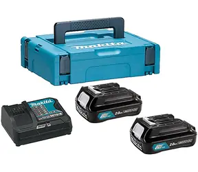 Makita Energy Kit 197658-5 / 2x aku BL1021B / 1x nabíječka DC10SB / 1x Makpac 821549-5