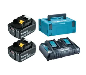 Makita Energy Kit 198077-8 / 2x aku BL1860B / 1x nabíječka DC18RD / 1x Makpac 82151-8