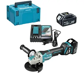 Makita DGA519RTJ / Aku úhlová bruska / 18V / Průměr 125 mm / 8500 ot-min / 2x Aku 5.0 Ah