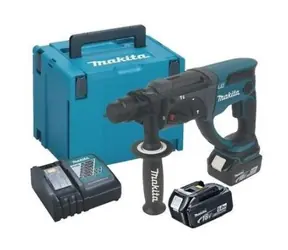 Makita DHR202RTJ / Aku kombinované kladivo /  18V / 2x 5.0Ah / SDS-plus / 1100 ot-min / 4000 úderů-min / 2.0 J