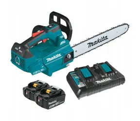 Makita DUC406PT2B / Aku řetězová pila / 2x18V / Délka lišty 40 cm / Rozteč řetězu 3|8" / Šířka drážky 1.3 mm / 2x 5.0Ah