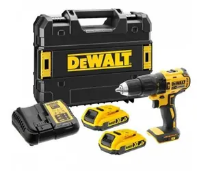 DeWalt DCD778D2T / Aku Vrtačka s příslušenstvím / 18V / 13mm sklíčidlo / 2x2.0Ah / 1.750 ot-min / 65 Nm